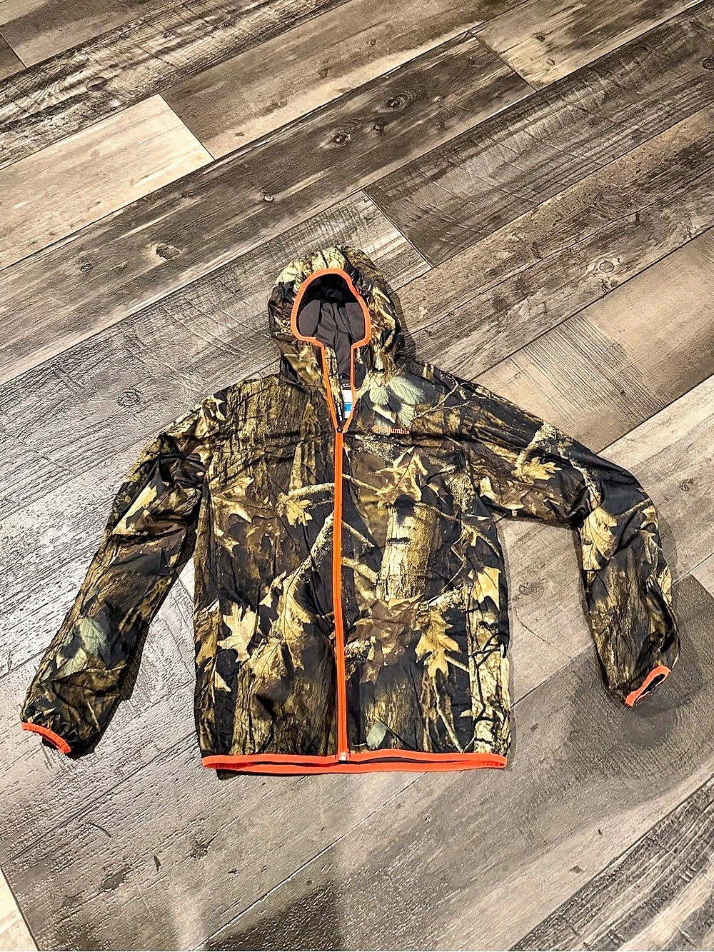 Kids Columbia Omni-Wick Advanced Evaporation Camo Full Zip Hooded Jacket Camo si